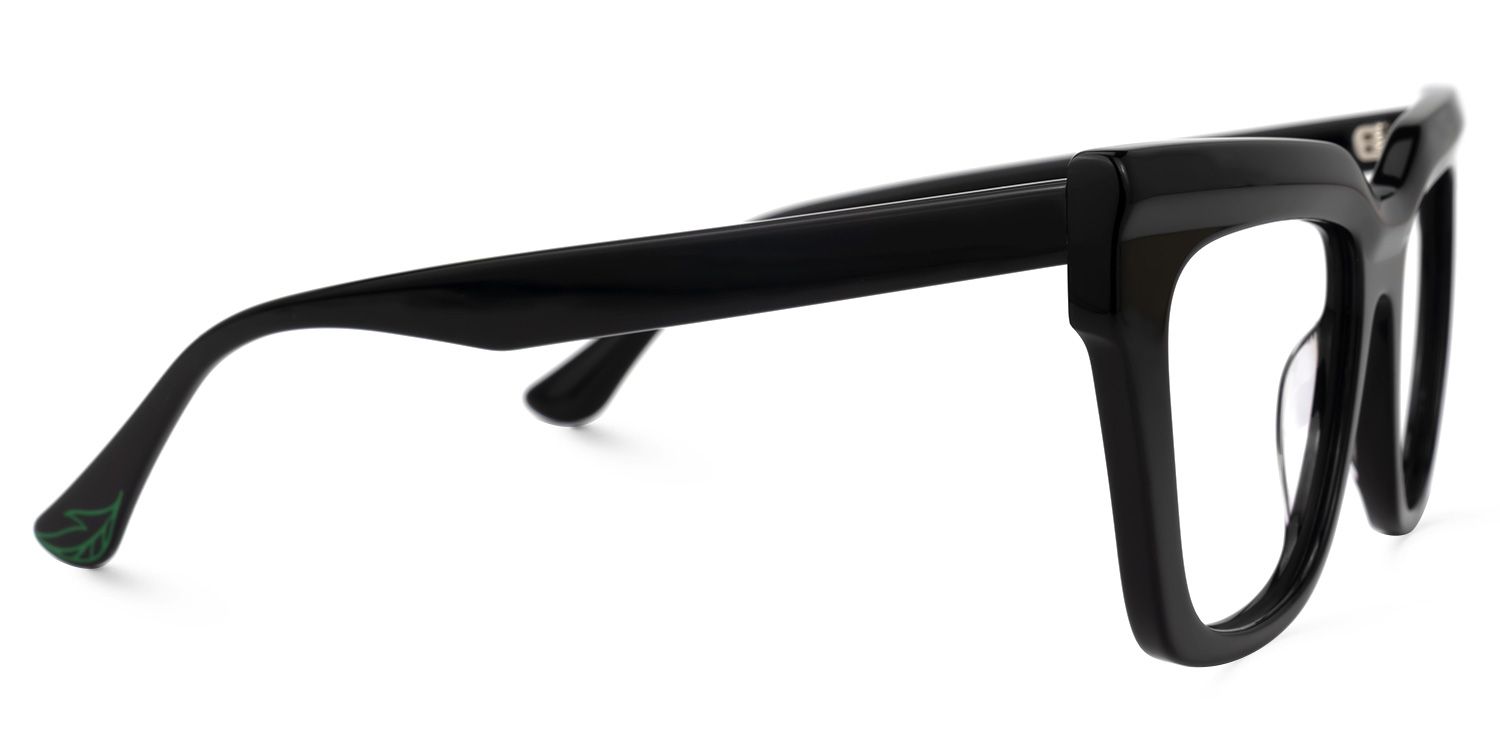 Burse Cateye Black Glasses | Zeelool Glasses2