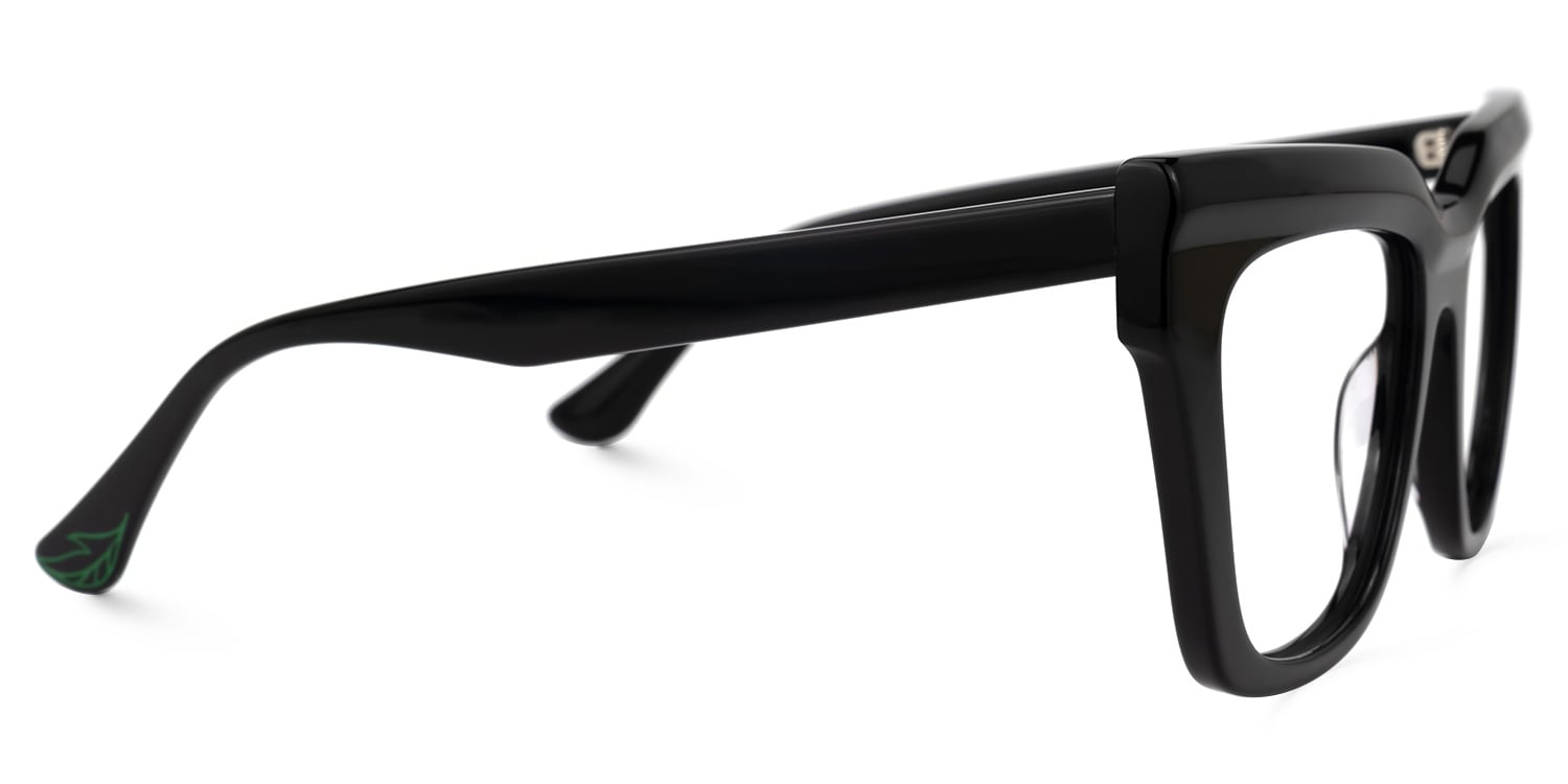 Burse Cateye Black Glasses | Zeelool Glasses2