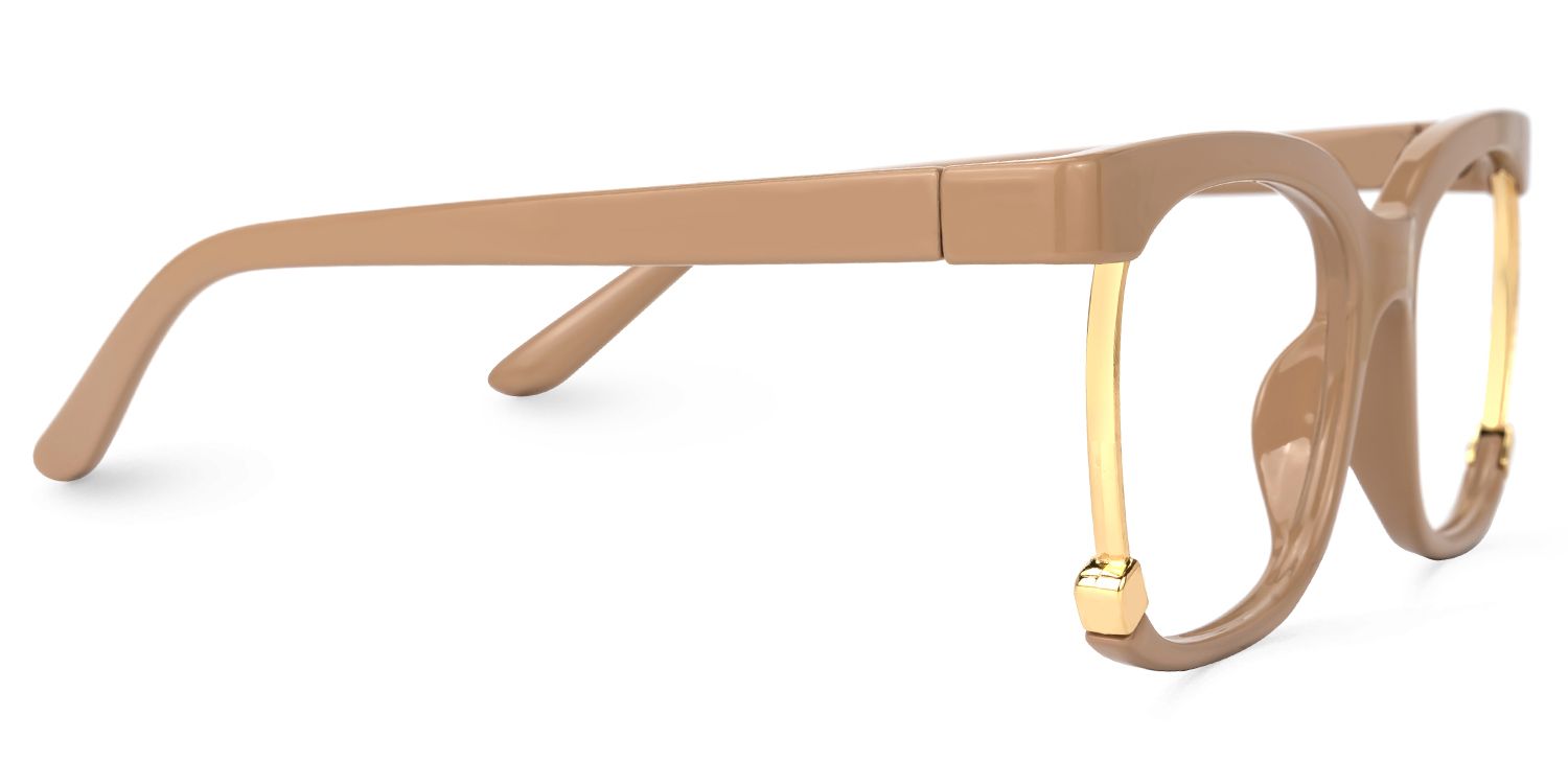 Obando Square Brown Glasses | Zeelool Glasses2