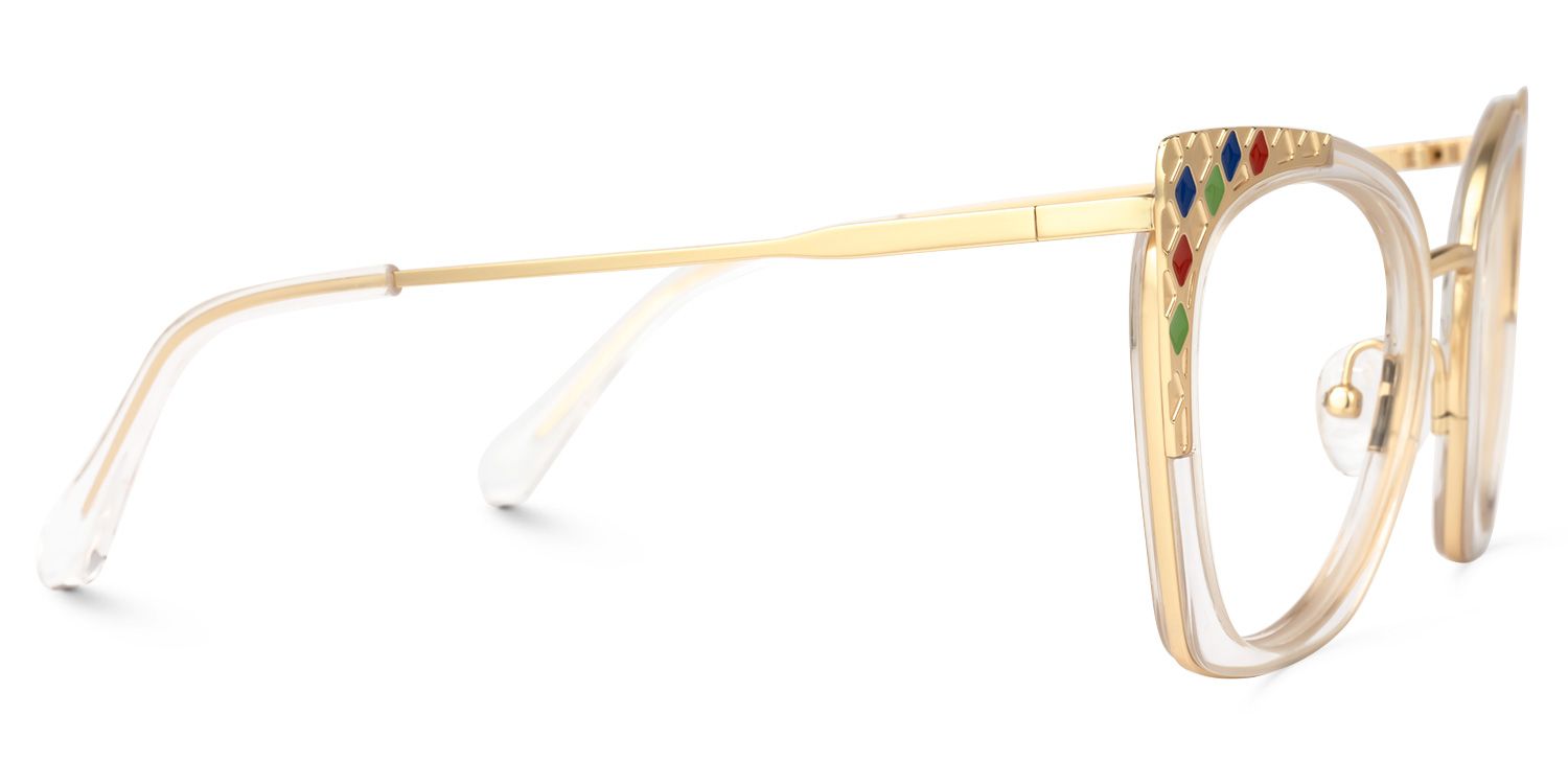 Abreu Cateye Clear Glasses | Zeelool Glasses2