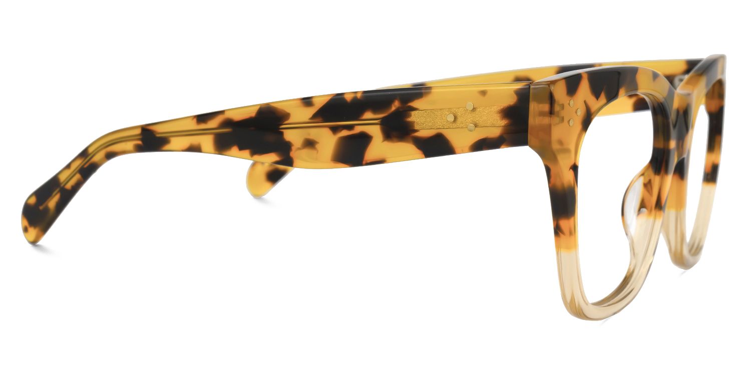Tandy Rectangle Tortoise Two-Tone Eyeglasses | Zeelool2
