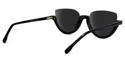 Felicia Cat Eye Black Sunglasses 4