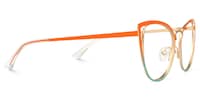 Neicy Cateye Orange-Green Glasses2