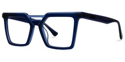 Demar Square Blue Glasses1