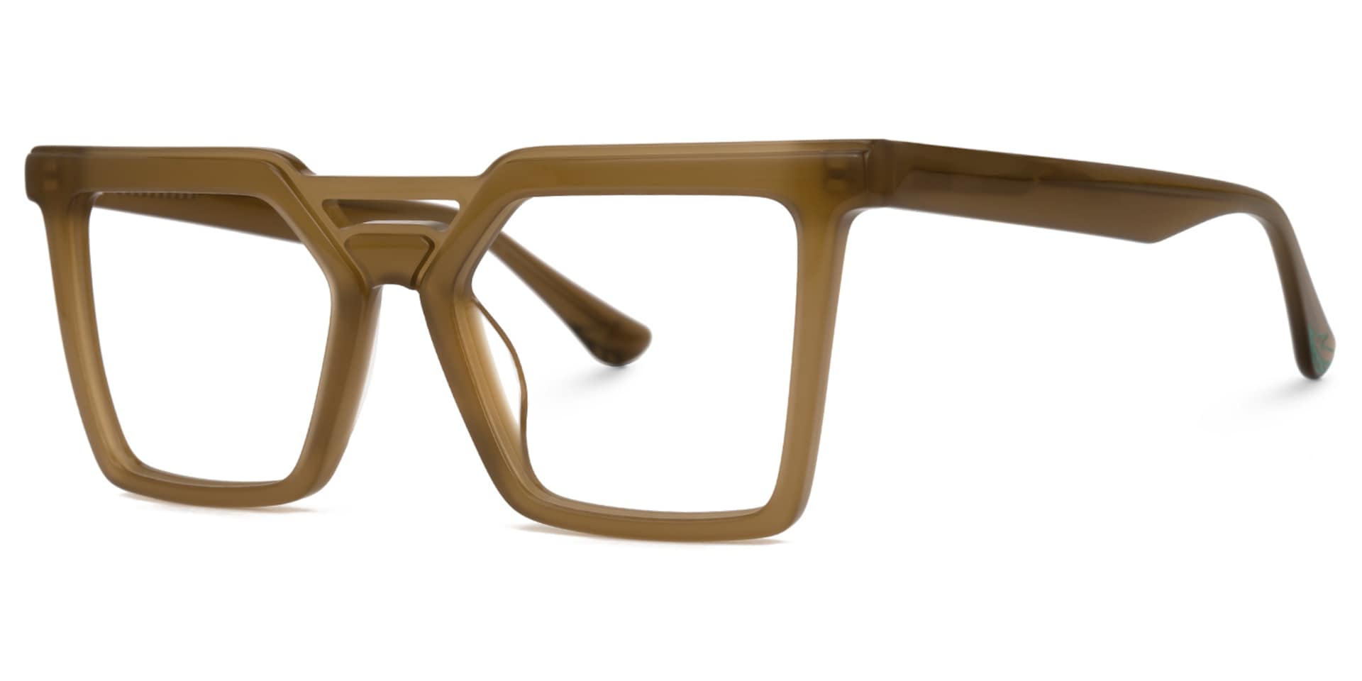 Demar Square Brown Glasses | Zeelool Glasses1