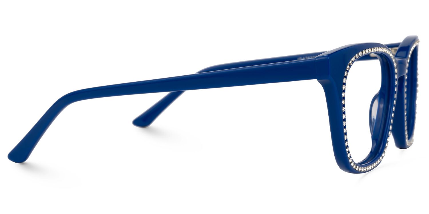 Ziva Square Blue Glasses | Zeelool Glasses2