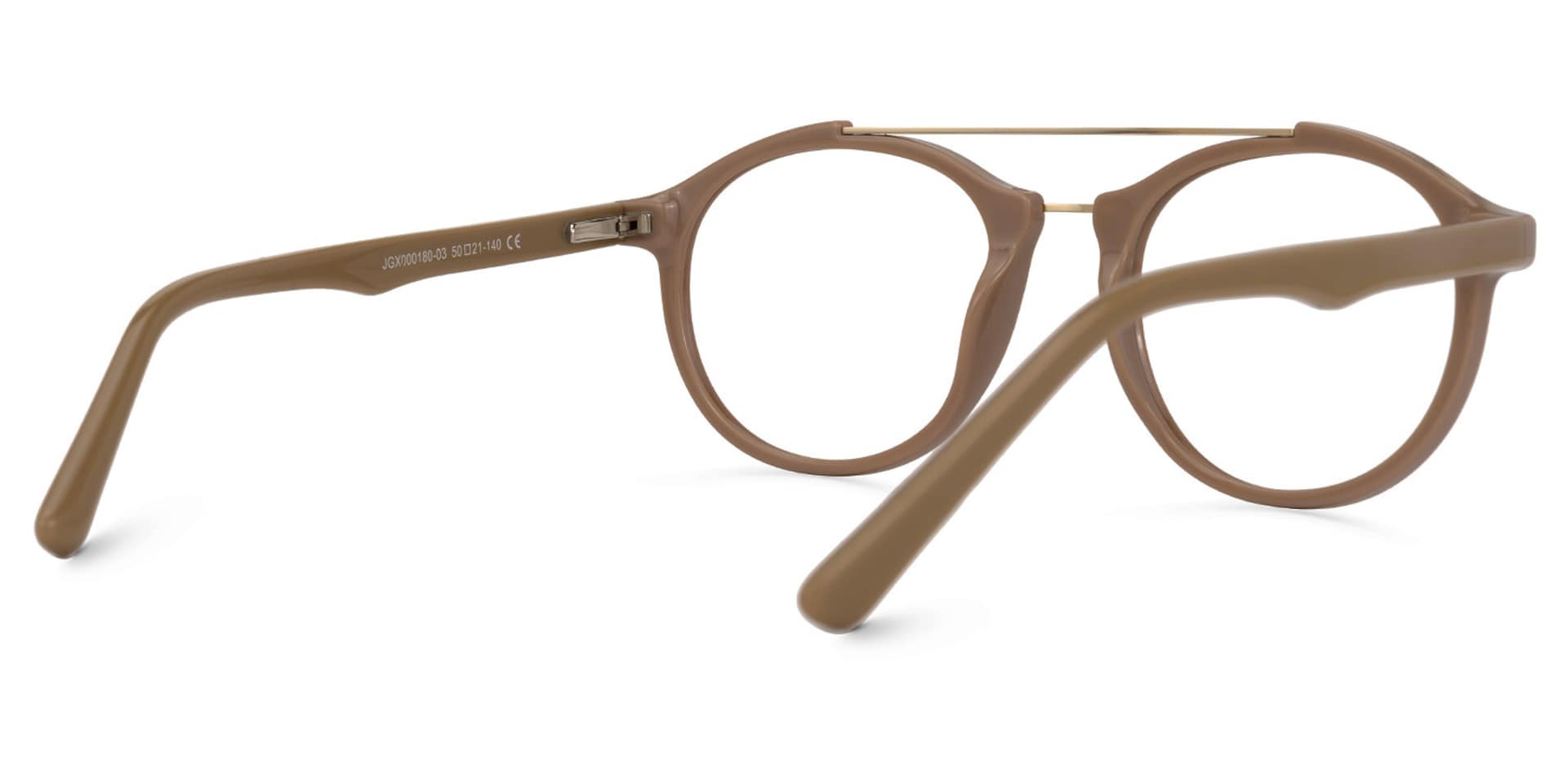 Lee Round Brown Glasses | Zeelool Glasses3