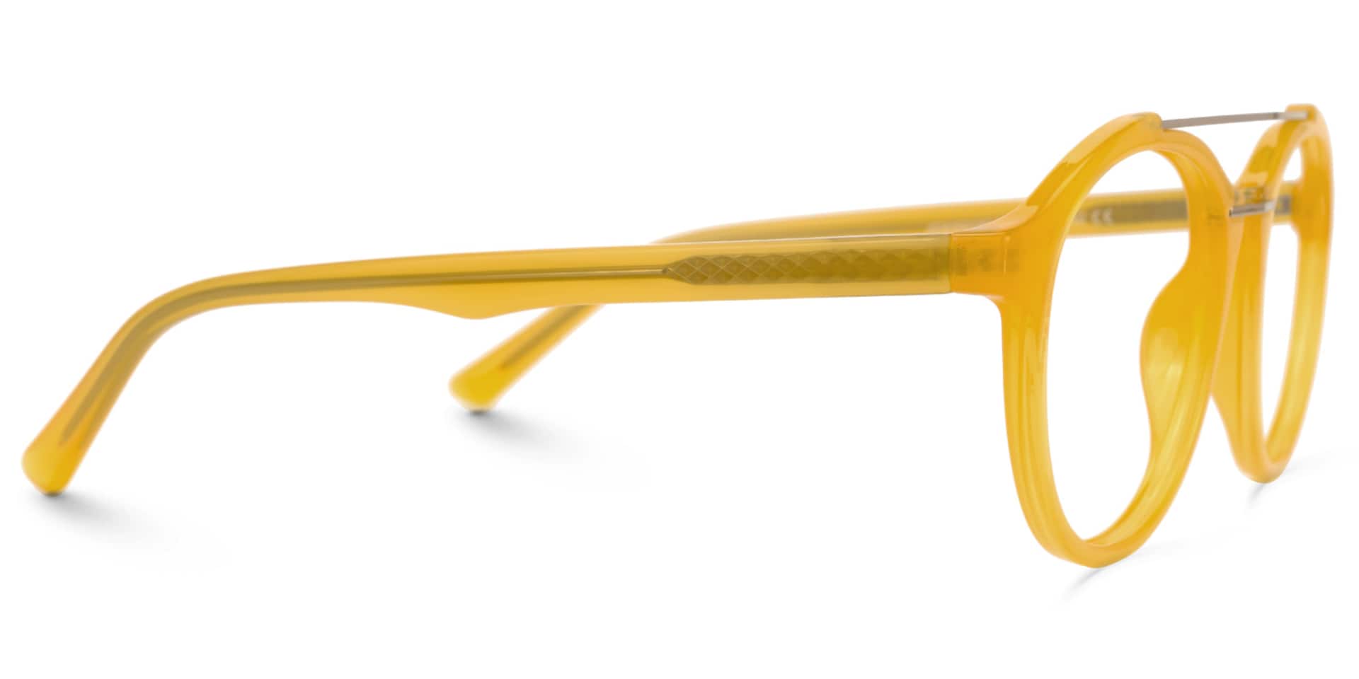 Lee Round Yellow Glasses | Zeelool Glasses2