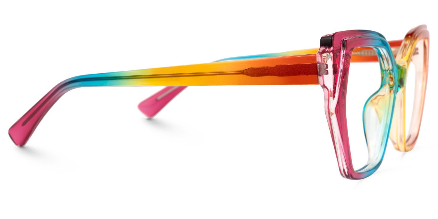 Lorena Geometric Multicolor Glasses | Zeelool Glasses2