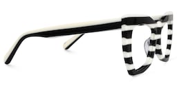 Bernita Geometric Black-White Glasses3