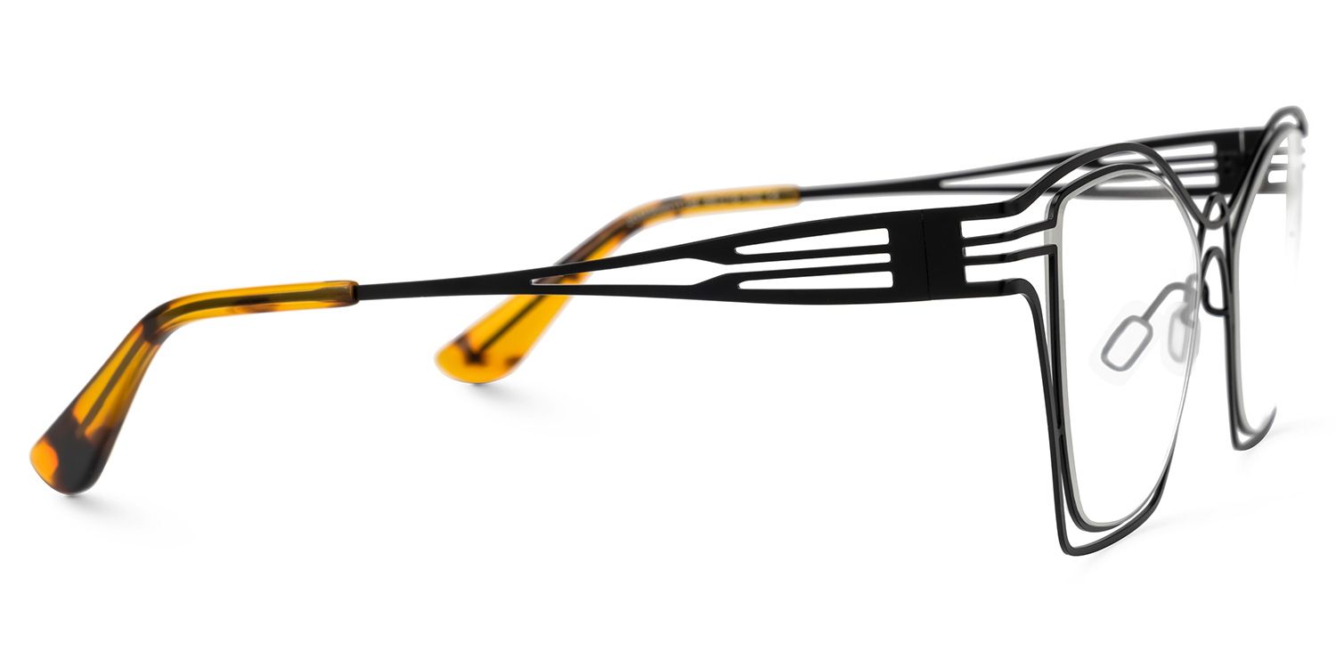 Barajas Cateye Black Glasses | Zeelool Glasses2