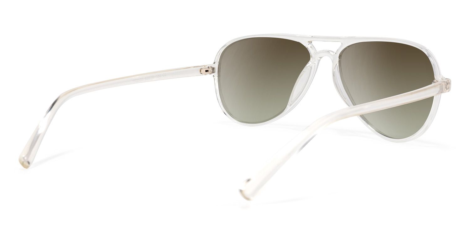 Erwin Geometric Clear Sunglasses | Zeelool Glasses4