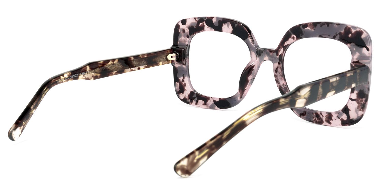 Eloise Square Pink-Tortoise Glasses | Zeelool Glasses