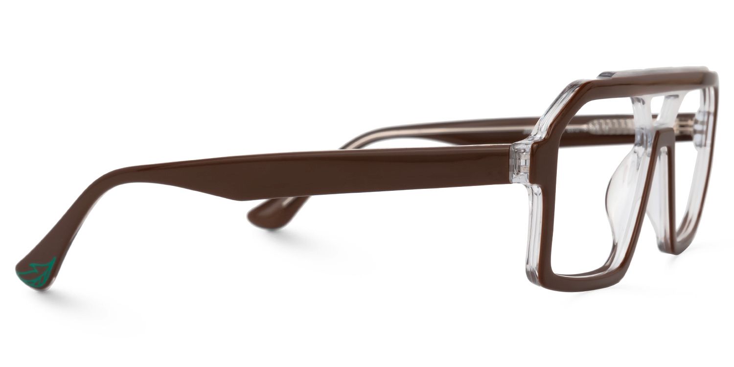 Samira Aviator Chocolate Glasses | Zeelool Glasses2