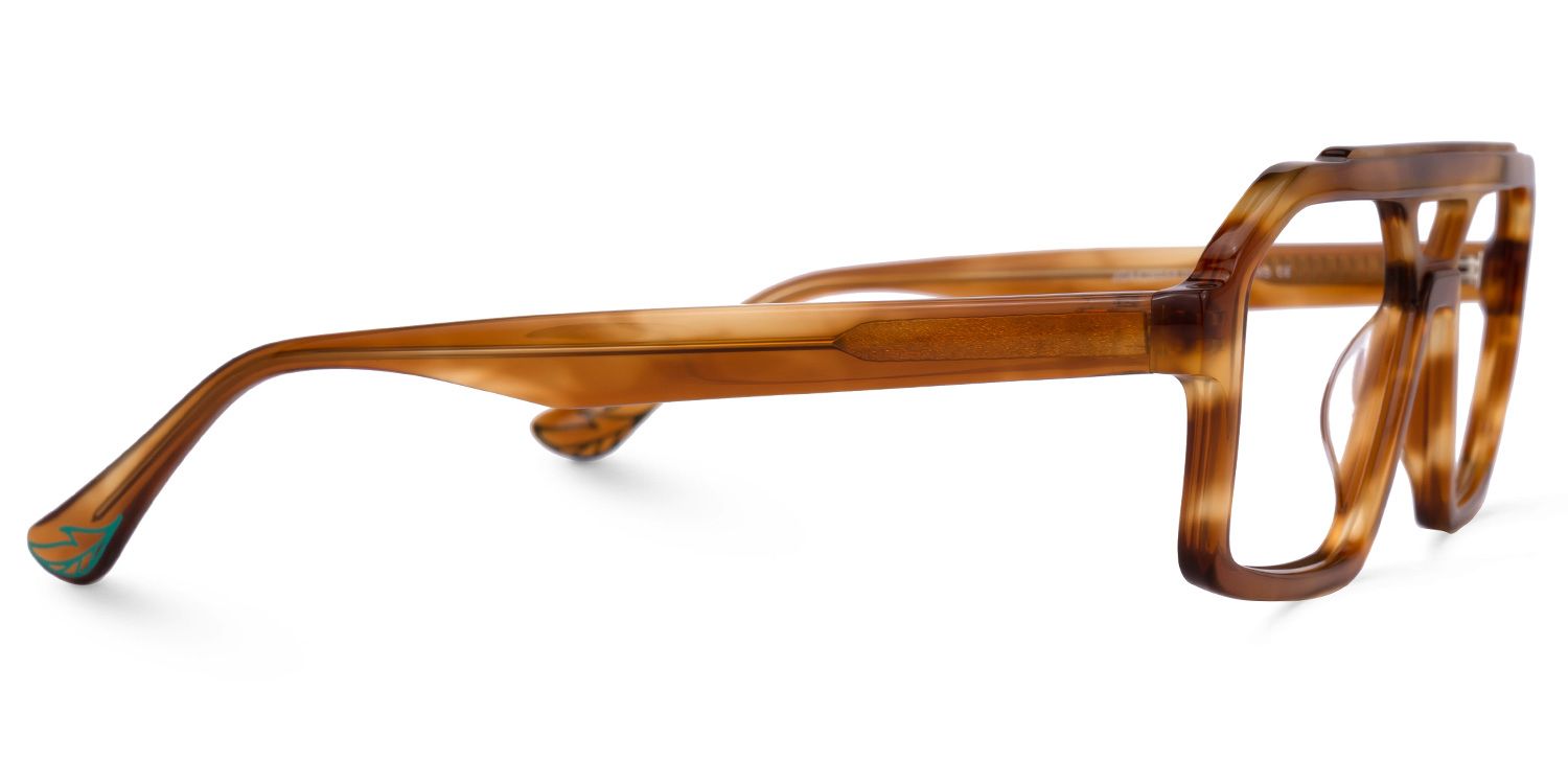 Samira Aviator Brown Glasses | Zeelool Glasses2