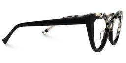 Maxine Cateye Black Glasses2