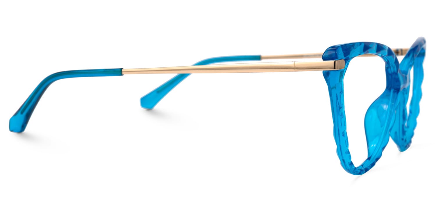 Lucas Cateye Blue Glasses | Zeelool Glasses2