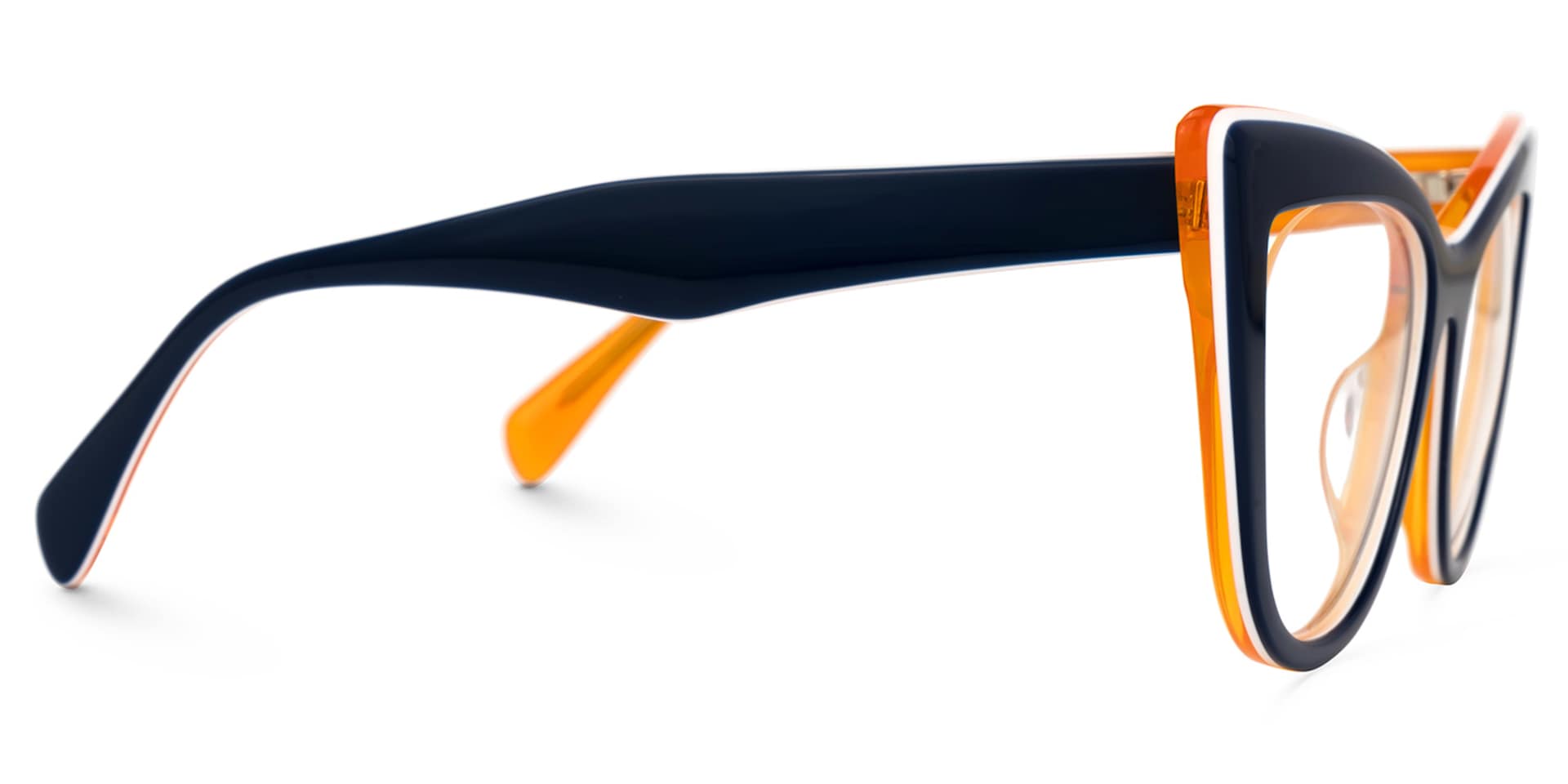 Aecila Cateye Dark-Blue Glasses | Zeelool Glasses2