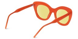 Maria Cat-eye Orange Sunglasses4