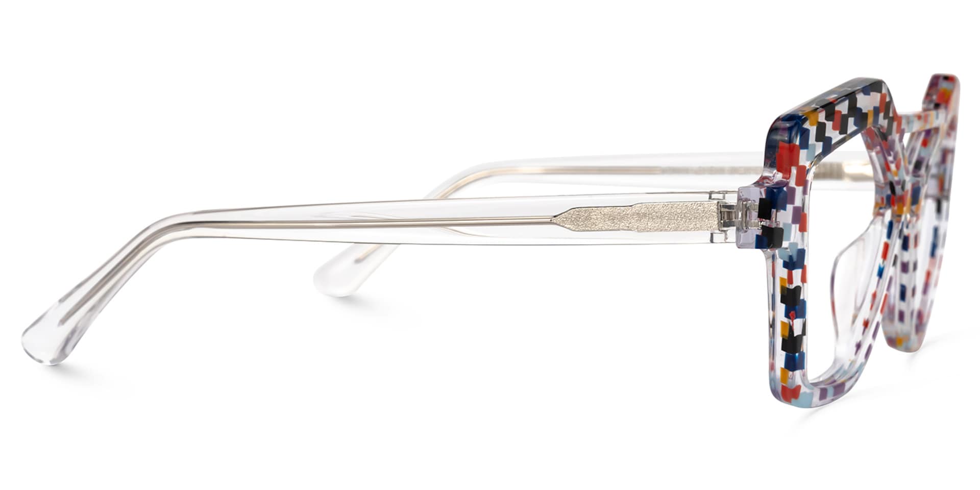 Keawna Geometric Multicolor Glasses | Zeelool Glasses3