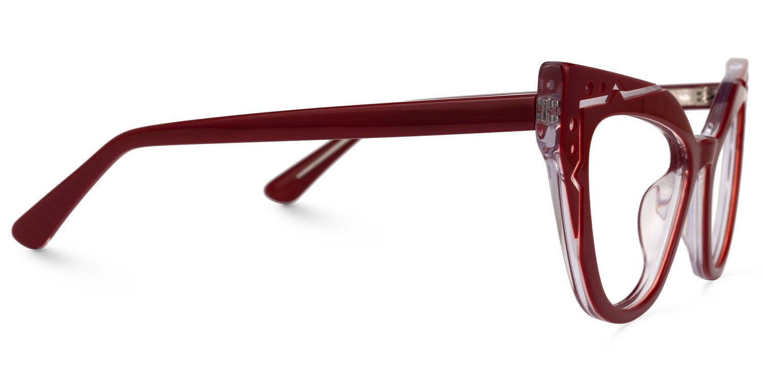 Kandice Cateye Red Glasses | Zeelool Glasses