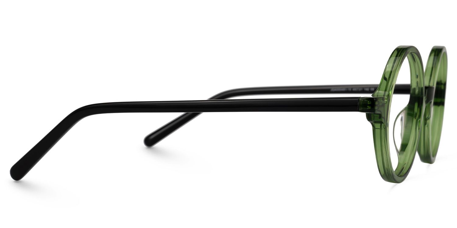 Otto Round Green Glasses | Zeelool Glasses2