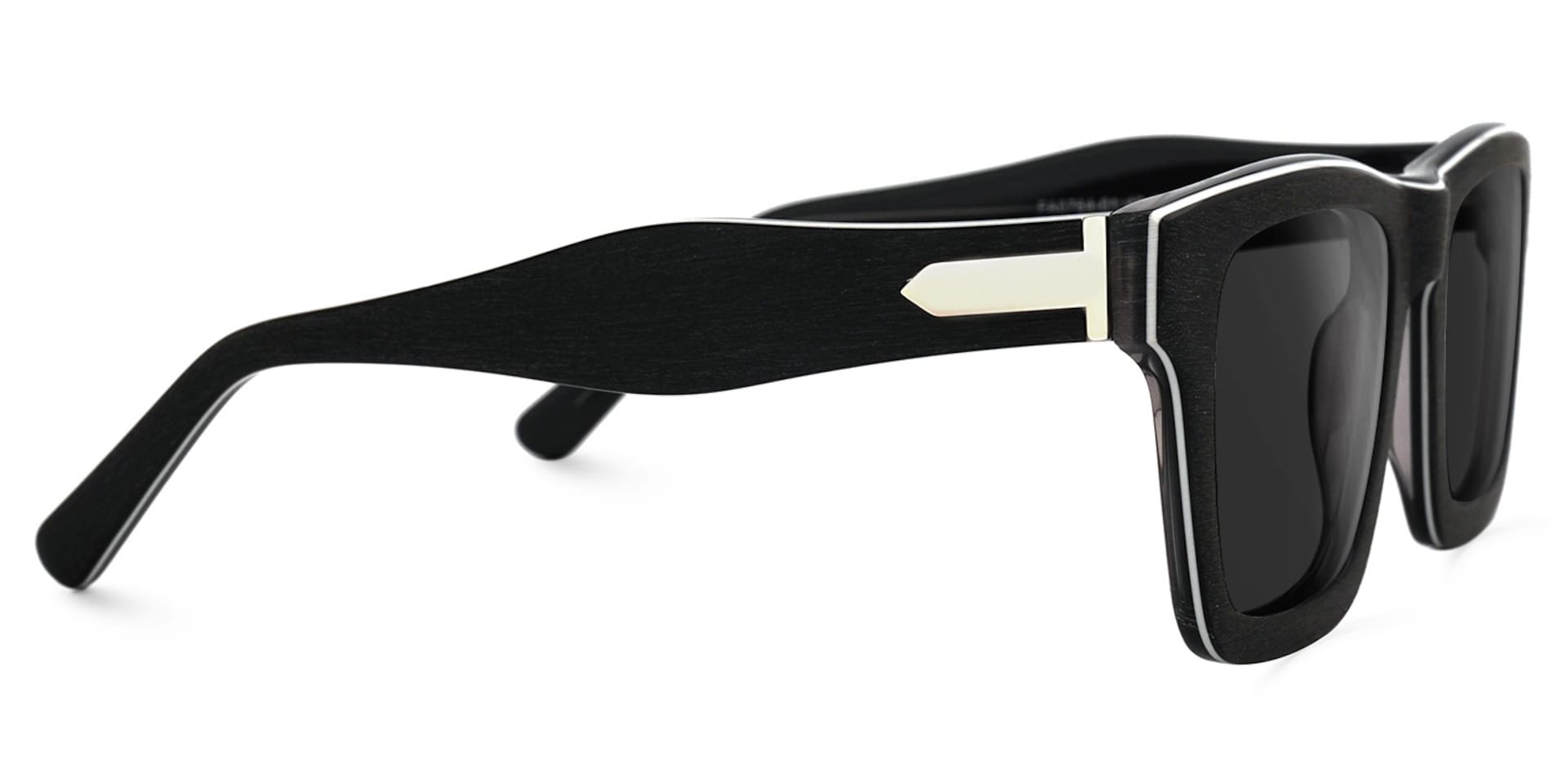 Rectangle Frosted Black Glasses2