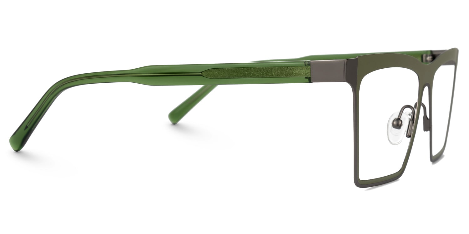 Canelle Square Green Glasses | Zeelool Glasses