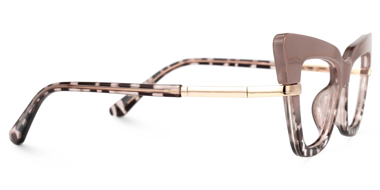Vanille Cateye Two-Tone Glasses | Zeelool Glasses2
