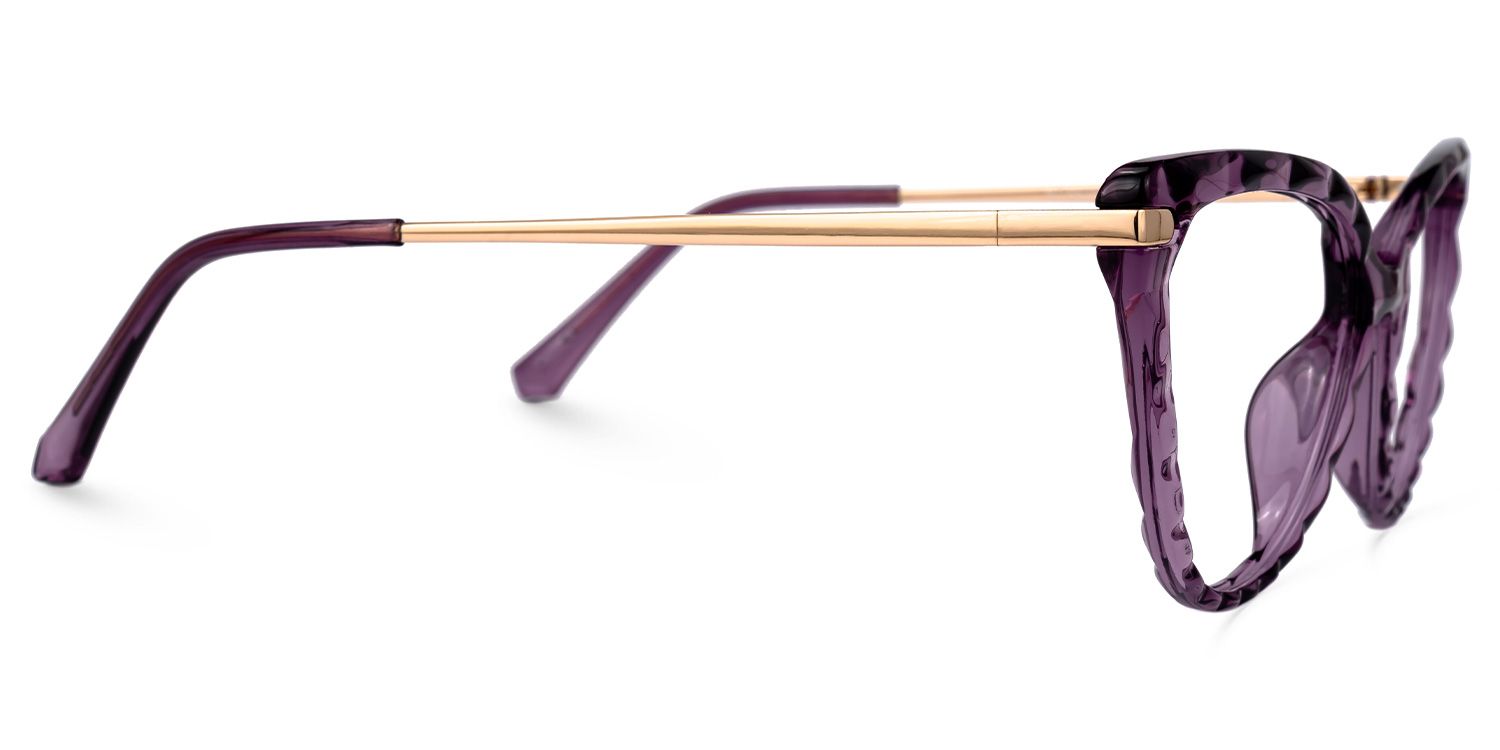 Lucas Cateye Purple Glasses | Zeelool Glasses2