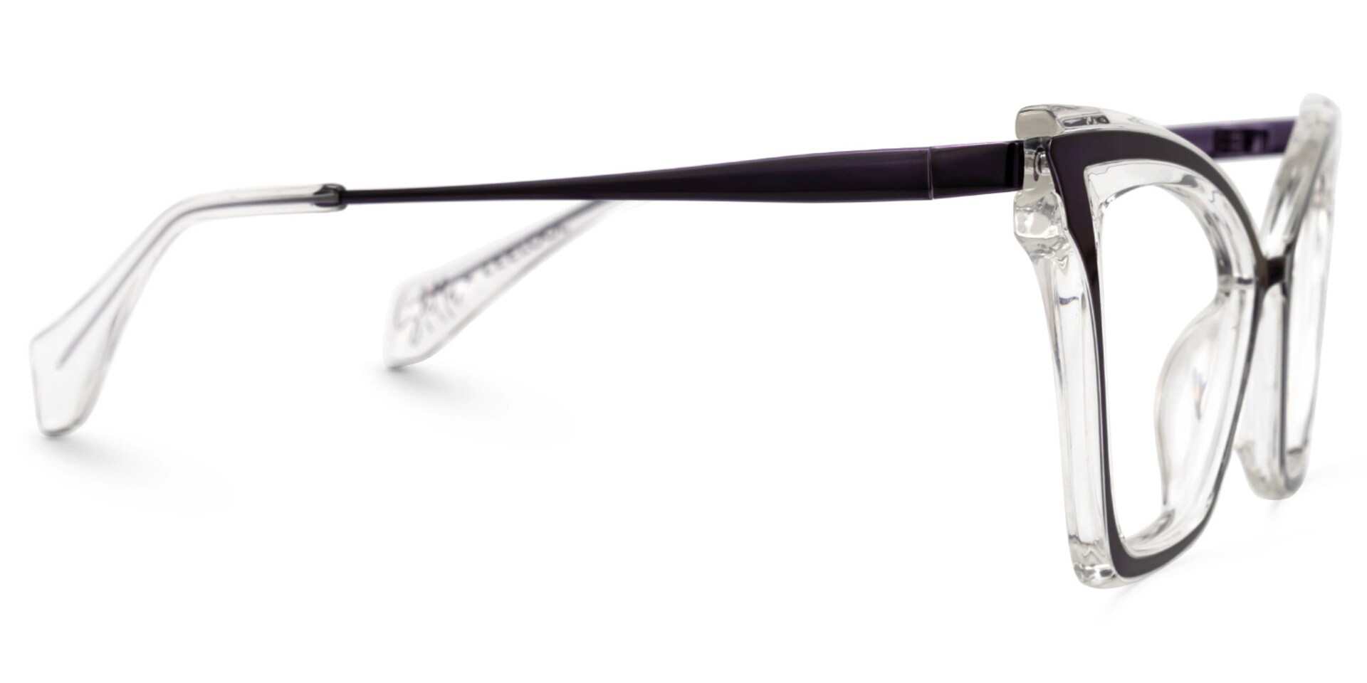 Stella Cateye Crystal Glasses | Zeelool Glasses2