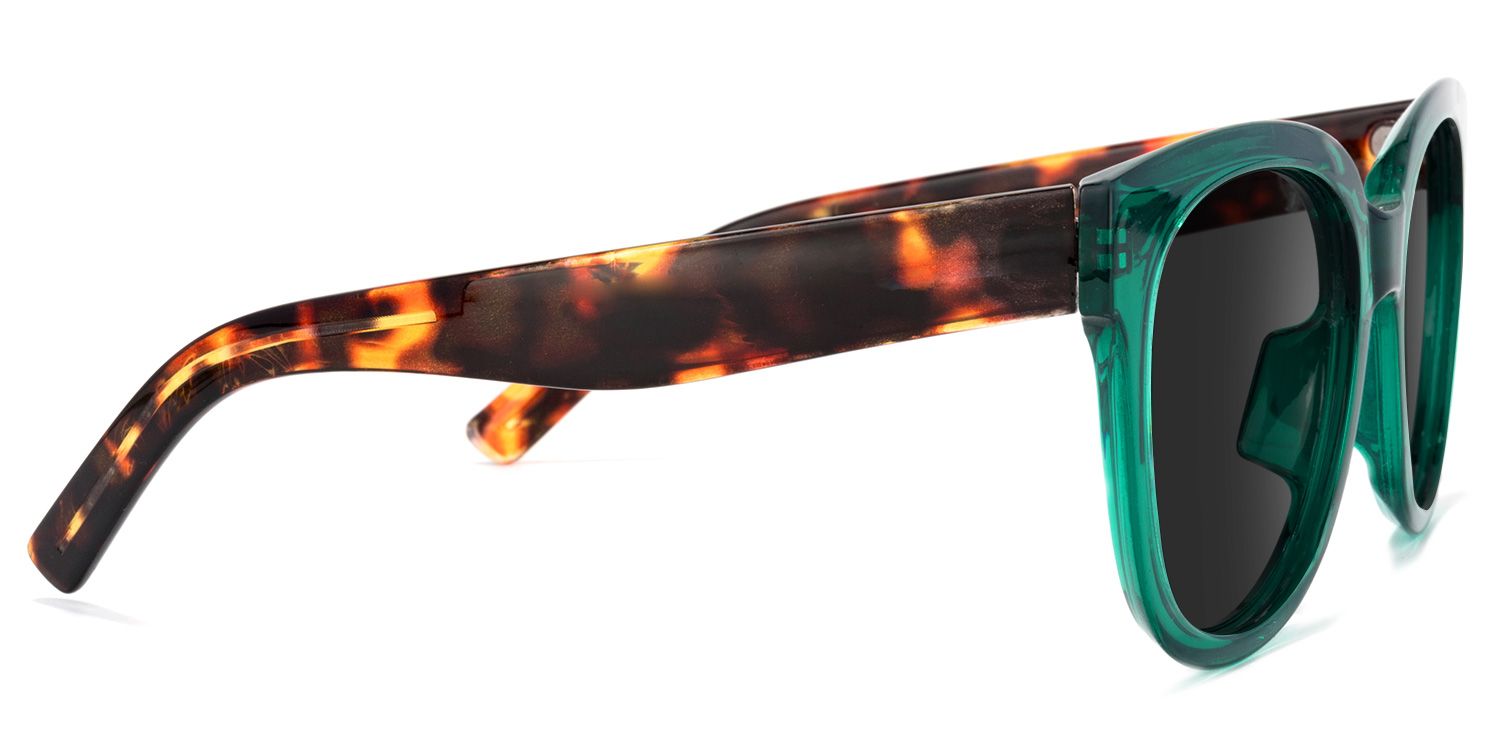 Harrell Square Green Frame Sunglasses Online Sale | ZEELOOL3