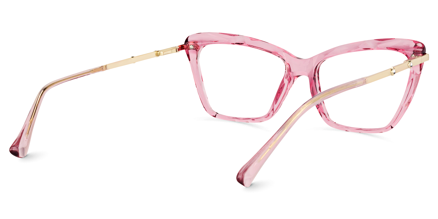 Juliet Pink Cat-eye Frame Glasses for Women | Zeelool3