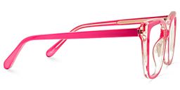 Karki Square Bright-Pink Glasses2