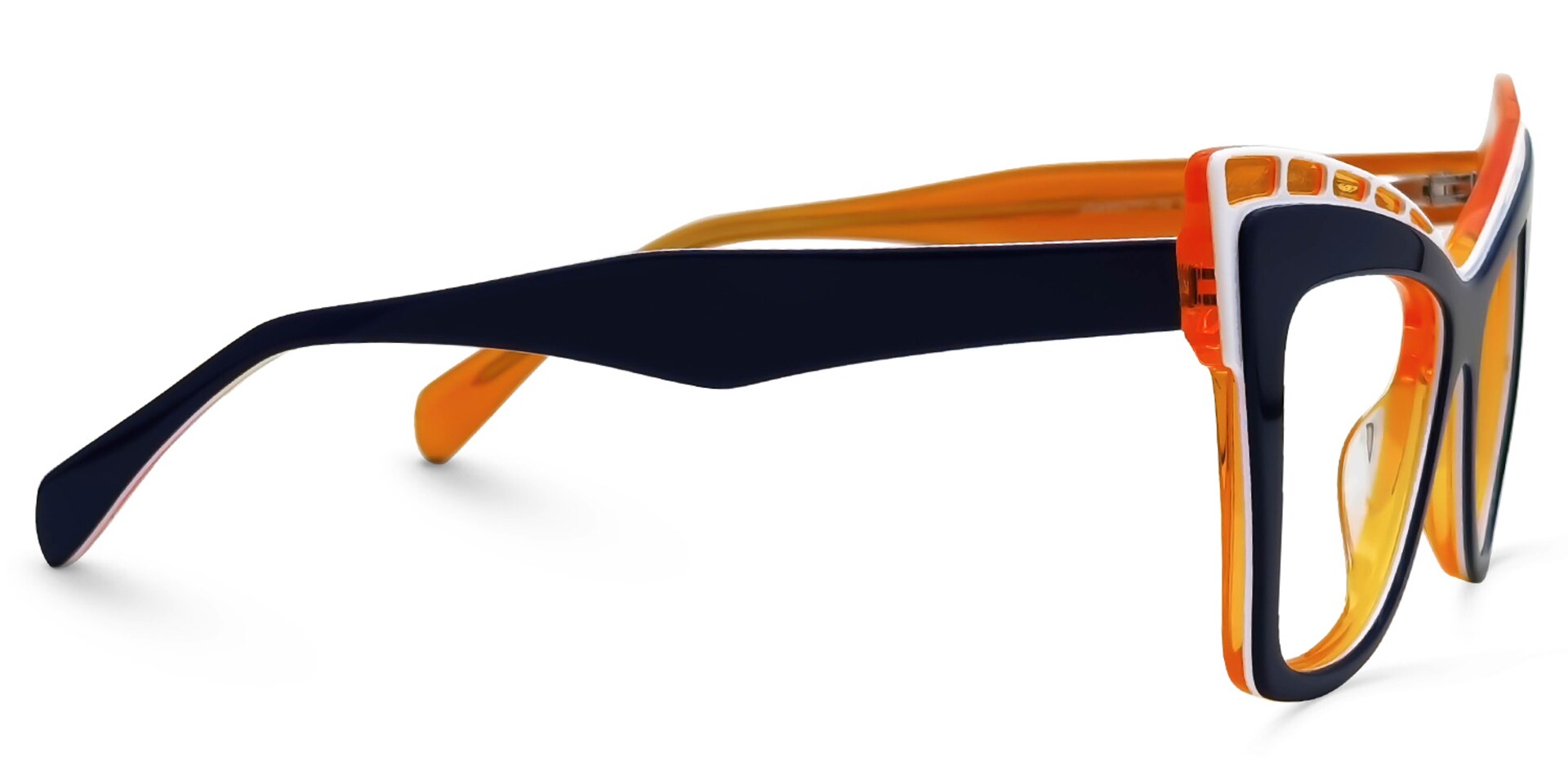 Abdoul Cateye Dark-Blue Glasses | Zeelool Glasses2