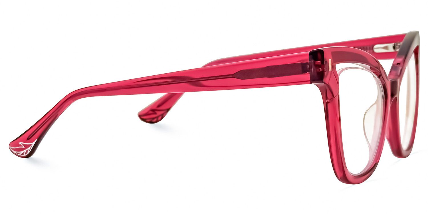 Bautista Cateye Red Glasses | Zeelool Glasses2