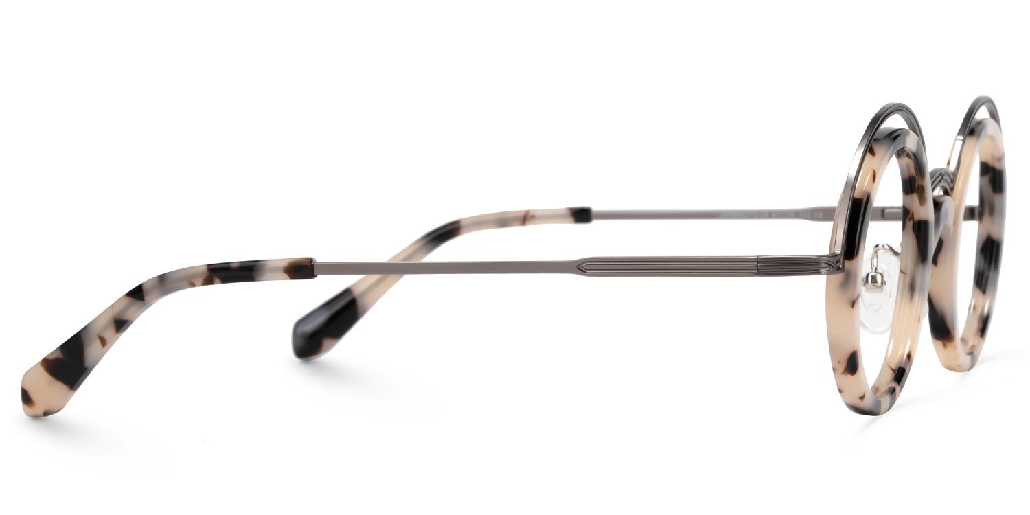 Suzzette Round Tortoise Glasses | Zeelool Glasses2