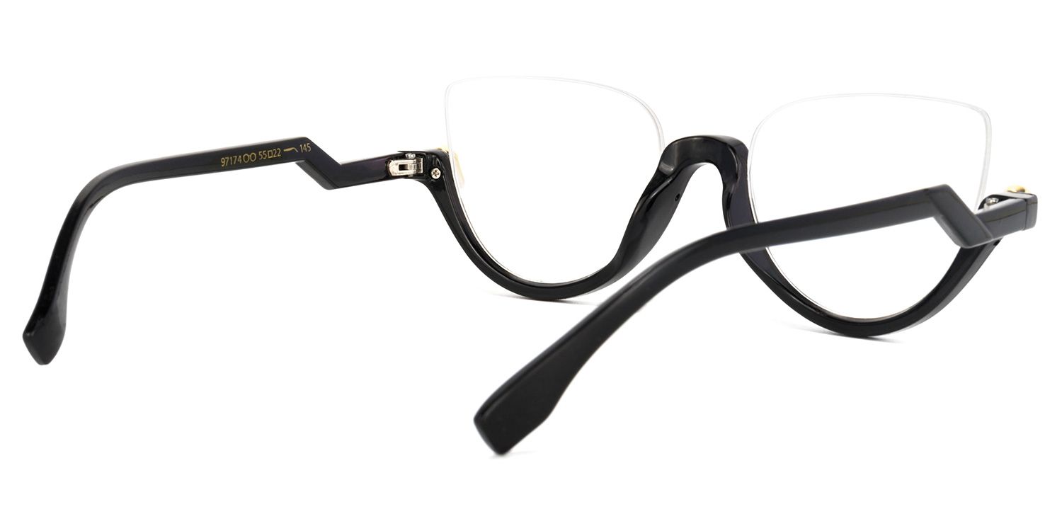 Cat Eye Clear Glasses3