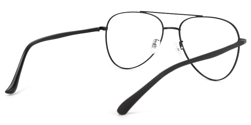 Paige Aviator Black Glasses | Zeelool Glasses4