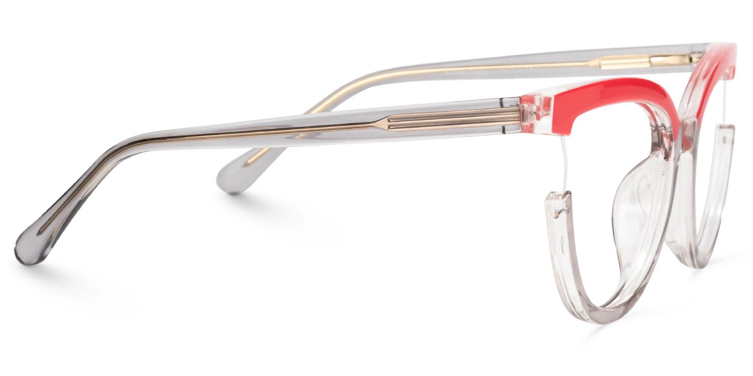 Tiwari Cateye Gray Glasses | Zeelool Glasses2