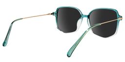 Payton Geometric Green Sunglasses1