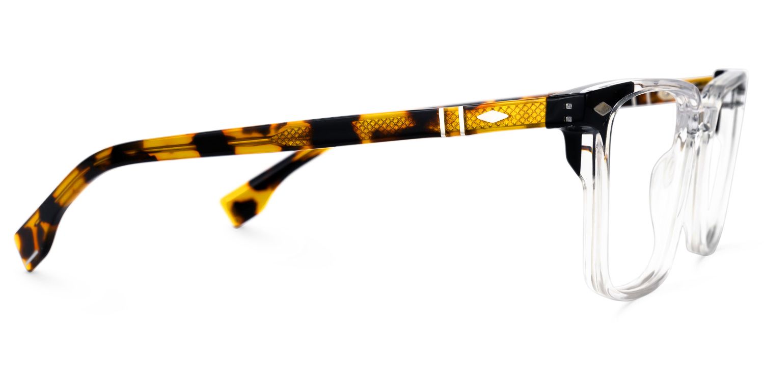 Davila Rectangle Clear Glasses | Zeelool Glasses2