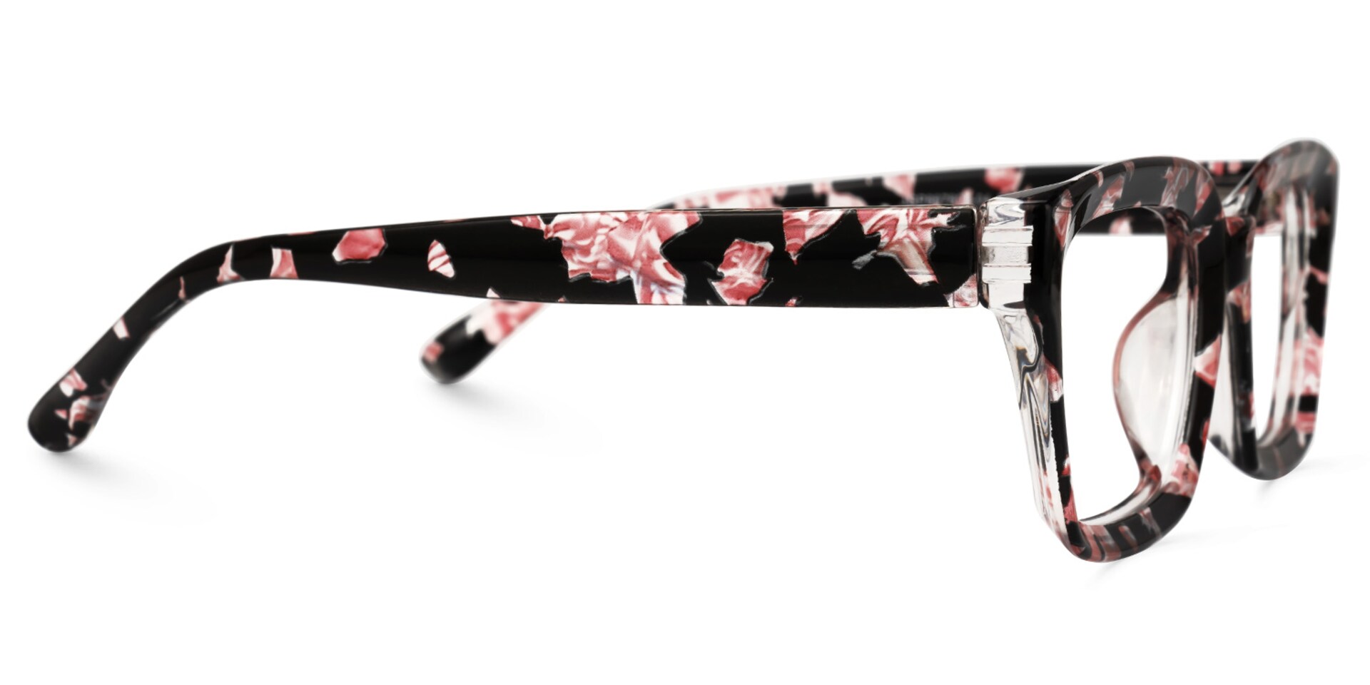 Tasfiya Rectangle Floral Glasses | Zeelool Glasses2