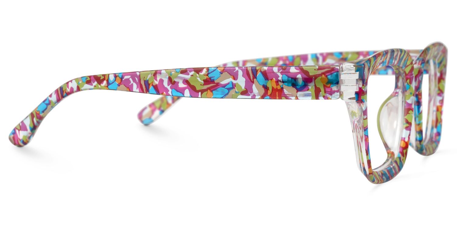 Tasfiya Rectangle Multicolor Glasses | Zeelool Glasses2