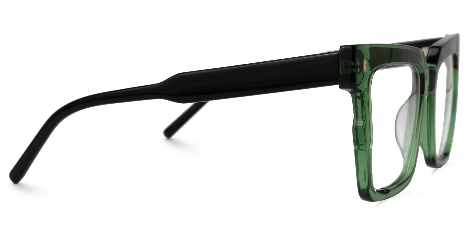 Mariily Square Green Glasses | Zeelool Glasses2