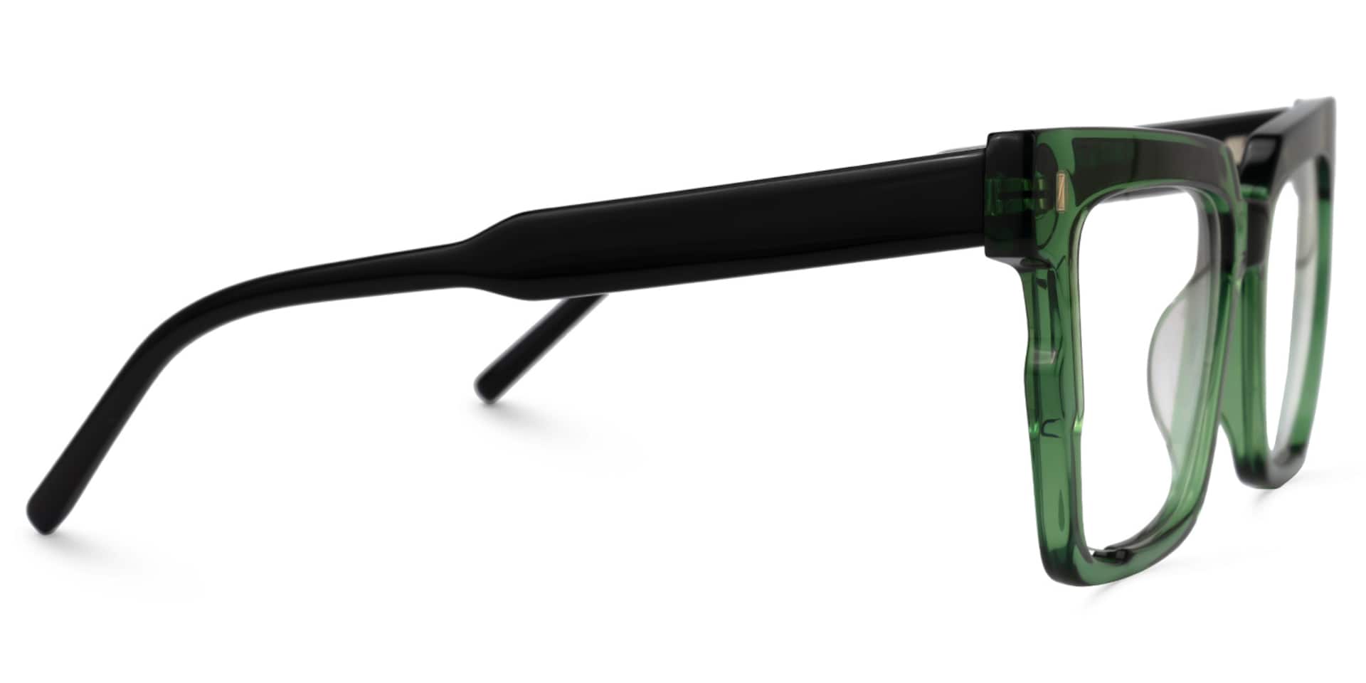 Mariily Square Green Glasses | Zeelool Glasses2