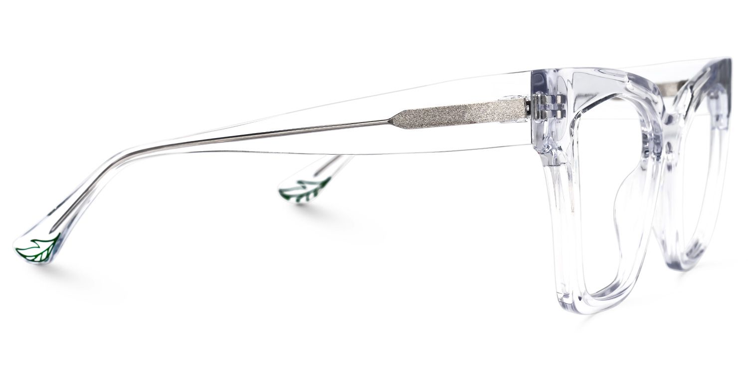 Domena Square Crystal Glasses | Zeelool Glasses2