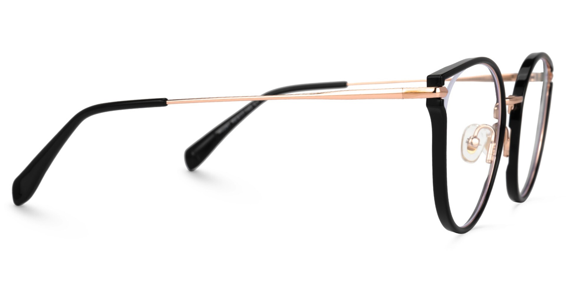 Latifa Cateye Black Glasses | Zeelool Glasses2