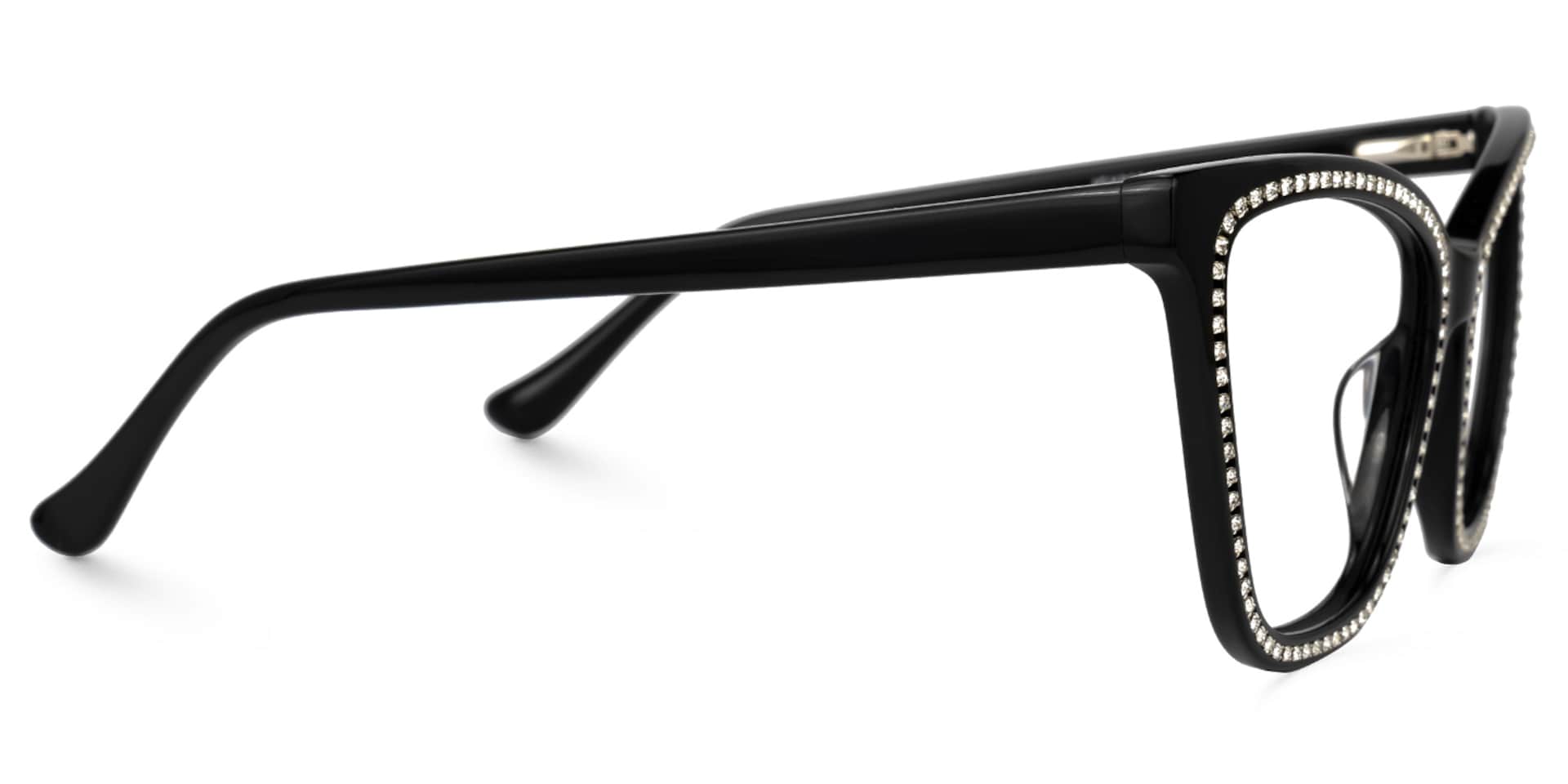 Goswami Square Black Glasses | Zeelool Glasses2
