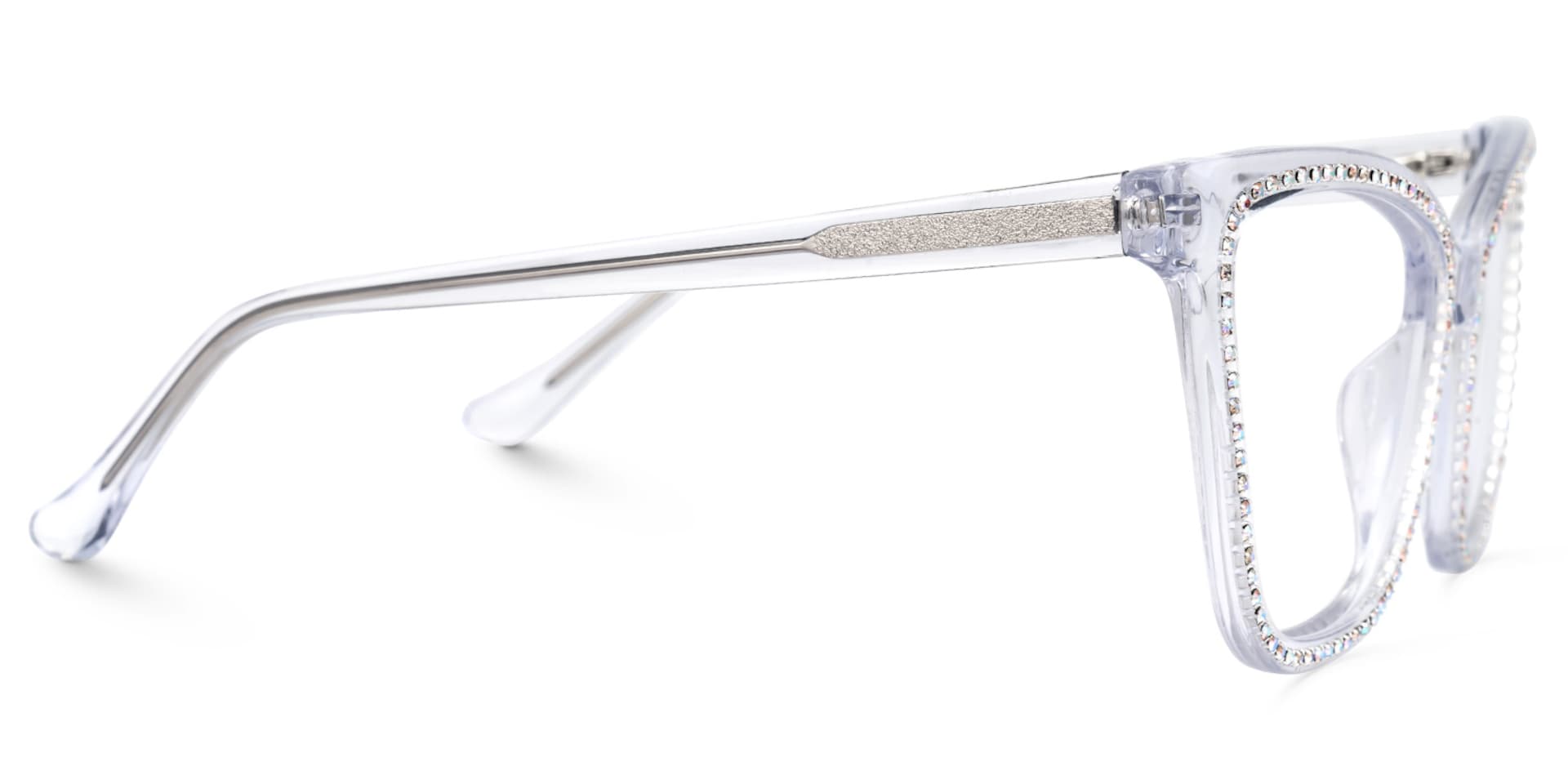 Goswami Square Crystal Eyeglasses with Diamonds2